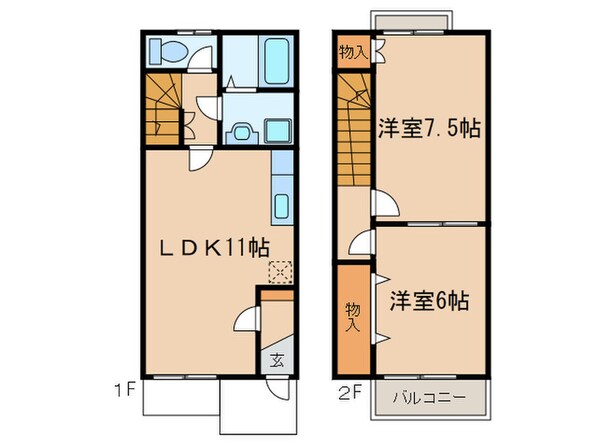 ＣＯＮＦＯＲ２１の物件間取画像